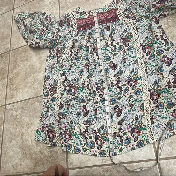 SUNDANCE CATALOG Jessamyn Lace Blouse Size Small Boho Summer tunic READ! - Picture 11 of 13